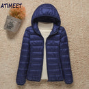 2021 New Women Thin Down Jacket White Duck Down Ultralight Jackets Autumn And Winter Warm Coats Portable Outwear