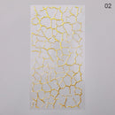 1PC Silver Gold Lines Stripe 3D Nail Sticker Geometric Waved Star Heart Self Adhesive Slider Papers Nail Art Transfer Stickers