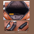 JEEP BULUO Luxury Brand Men Crossbody Messenger Bags Business Casual Handbag Male Spliter Leather Shoulder Bag Large Capacity