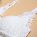 DERUILADY Sexy Lace Front Closure Bras For Women Underwear Seamless Push Up Bra Lingerie Plus Size Wireless Backless Bralette