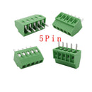 2.54mm/0.1" Pitch PCB Screw Terminal Block Connector 2P 3P 4P 5P 6P 7P 8P 9P 10P 12P 16Pin Terminals 150V 6A for 26-18AWG Cable
