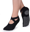 Yoga Socks for Women Non-Slip Grips & Straps, Bandage Cotton Sock, Ideal for Pilates Pure Barre Ballet Dance Barefoot Workout