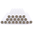 20pc Reusable Eyebrow Brush Tube Leopard Serpentine Diamond Flask Mascara Wand Dust-proof Eyelash Extension Supplies Makeup Tool