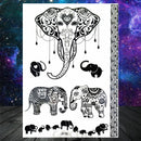 Sexy Black Henna Temporary Tattoos For Women Girls Body Art Decoration Fake Jewelry Chains Waterproof Mandala Flower Tatoos Kit
