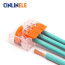 (30&50Pieces) Lever Nuts-3 New style compact Splicing Connectors Quick Disconnect Wire Connectors AWG 24-12