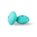 30pcs Silicone Lentil Beads BPA Free Food Grade Rodent DIY Charms Newborn Nursing Accessory Teething Necklace 12mm Abacus Bead