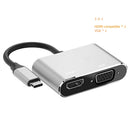 Rankman Type-C to 4K HDMI-compatible VGA USB C 3.0 Hub Adapter for MacBook Nintendo Samsung S20 Dex Huawei P30 Dock Xiaomi 10 TV