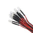 10pcs 3mm 5mm 3v-12v Led Light Red White Yellow For 1/10 Rc Crawler Car Trax Trx4 G63 Axial Scx10 D90 D110 Hsp Yikong