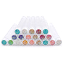 20Pcs Reusable Eyebrow Brush Tube Dust-Proof Eyelash Brush Tube Replaceable Makeup Brushes Mascara with New Eyelash Resin Drill