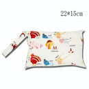 Baby Diaper Bag Cartoon Print Waterproof Wet Dry Nappy Zipper Handbag Stroller Carry Pack Travel Outdoor Wet Diaper Storage Bags