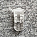 5pcs 25mm Plastic Baby Pacifier Chain Transparent Pacifier Clips Soother Holder For Baby Pacifier Nipples Holder Round Clamp