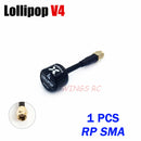 Foxeer Antenna Lollipop 4 V4 FPV Antenna 5.8G 2.6Dbi Stubby RHCP SMA RPSMA UFL Straight/Angle MMCX 7.2g For FPV RC Racing Drone