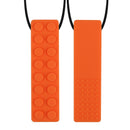 1Pc Sensory Chew Necklace Brick Chewy Kids Silicone Biting Pencil Topper Teether Toy, Silicone teether for children with autism