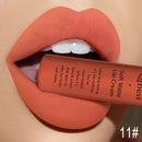 QIBEST Brand 34 Colors Liquid Lipstick Waterproof Matte Nude Lipstick Pigment Red Long Lasting Lip Gloss Women Makeup Lipgloss