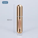 5ml Perfume Atomizer Portable Liquid Container For Cosmetics Mini Aluminum Spray Alcochol Empty Bottle Refillable For Traveling