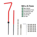 XCAN Thread Repair Tool 25pcs M3/M4/M5/M6/M7/M8/M10/M12/14 for Restoring Damaged Thread Spanner Wrench Twist Drill Bit Hand Tool