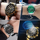 100%Original WISHDOIT Watch for Men TOP Brand Waterproof Sports Stainless Steel Chronograph 2021New Fashion Luxury Wristwatches