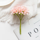 60PCS Artificial Flowers Mini Bouquet Stamen Wedding Party Christmas Decorations for Home DIY Handmade Wreaths Craft Fake Plants