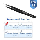 NAGARAKU Eyelash Extension Tweezers Makeup Stainless Steel Non-magnetic Pincet Volume Eyelash Tweezers 3D accurate
