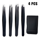 Anti-static Stainless Steel Tweezers Maintenance Tools Industrial Precision Straight Tweezers Repair Tool For Eyebrow DIY