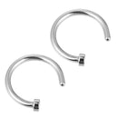 Stainless Steel Fake Piercing Nose Ring for Women Men Magnetic Septum Piercing Nose Cuff Punk Hip Hop Fake Body Jewelry Ear clip