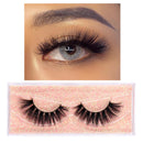 FOXESJI Makeup Eyelashes 3D Mink Lashes Fluffy Soft Wispy Natural Cross Lash Extension Reusable Fake Lashes Mink False Eyelashes