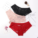 3 Pcs Panties for Woman Underwear Sexy Lace Breathable Soft Lingerie Female Briefs Panty Sexy Transparent Women&