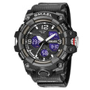 Sport Watch Military Watch For Men Alarm Clock Stopwatch LED Digital Back Light Dual Time Display 8008 Men&