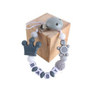 Personalized Name Baby Pacifier Clips Koala Pacifier Chain Holder for Baby Teething Soother Chew Toy Dummy Clips