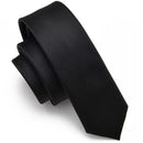 Black Simple Clip on Tie Security Tie Doorman Steward Matte Black Funeral Tie for Men Women Students