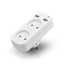 Wall USB plug adapter double Socket Outlet for phone charge Free shipping Double USB Port 5V 2A Usb electrique outlet usb Z1-10