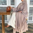 Ramadan Eid Mubarak Chiffon Open Abaya Kimono Dubai Turkey Islam Kaftan Muslim Dress Clothes Abayas For Women Robe Femme Caftan