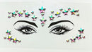 3D Sexy face tattoo stickers Temporary tattoos glitter fake tattoo rhinestones for woman Party face Jewels tatoo