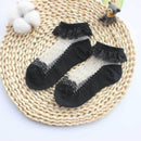 Cute Lace Flower Mesh Summer Newborn Baby Socks Cotton Baby Girl Socks See Through Anti Slip Socks Calcetines Skarpetki Sokke