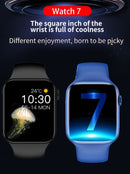 IWO Series 7 Smart Watch DIY Face Heart Rate Men Women Fitness Tracker Smartwatch For Android Xiaomi IOS Phone PK I7 X8 T700 Max