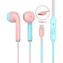 3.5mm/Type C In-ear Wired Earbuds Sports Earphone Bass Stereo Music Headset with Microphone for Mobile Phone Computer Laptop