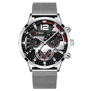 Top Brand Men Watch Luxury Gold Stainless Steel Mesh Belt Quartz Watches Business Leather Mens Luminous Clock relogio masculino
