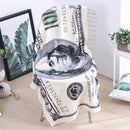 Fashion One Hundred Dollar USA Bill Decorative Beach Towel Printed Bath Towel For Beach Swimming Pool Sunbathing Blanket Decor