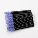 50 Pcs Disposable Crystal Eyelash brush Mascara Wands Applicator Diamond Eye Lash brushes Eyelash Extension women Makeup tools
