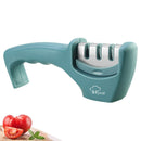 Knife Sharpener 4 in 1 Diamond Coated&Fine Rod Knife Shears and Scissors Sharpening stone System Stainless Steel Blades