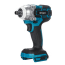 Drillpro Brushless Cordless Electric Impact Wrench Rechargeable 1/2 inch Wrench Power Tools Compatible for Makita 18V Battery