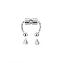 2021 Fake Piercing Nose Ring Alloy Nose Piercing Hoop Septum Rings For Women Fashion Body Jewelry Gifts Magnetic Fake Piercing