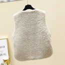 Vests 2021 Spring Autumn Vest Women Waistcoat Winter Thermal Warm Thick Fleece Vests Women Sleeveless Jacket Ladies Waistcoat