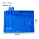 S-160 Silicone Pad Desk Platform 45x30cm for Soldering Station Iron Phone PC Repair Mat Magnetic Heat Insulation No Lead