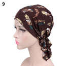 2022 NEW Women Muslim Cancer Head Scarf Fashion Hijab Chemo Pirate Cap Turban Head Cover Hair Loss Scarf Wrap Pre-tied Bandana
