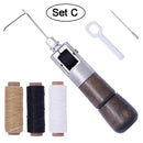 LMDZ Leather Sewing Awl Thread Kit Manual Sewing Machine Speedy Stitcher Leather Craft Stitching Shoemaker Canvas Repair Tool