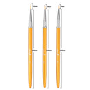 3Pcs Acrylic French Stripe Nail Art Liner Brush Set 3D Tips Manicure Ultra-thin Line Drawing Pen UV Gel Brushes Painting Tools