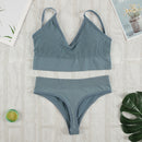 CHRLEISURE 2Pcs Bra Set Underwear Set Women Panties Sexy G-String Seamless Bralette Female Lingerie Soft Tank Crop Top 2022 New
