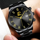2022 Fashion Mens Gold Stainless Steel Watches Luxury Minimalist Quartz Wrist Watch Men Business Casual Watch relogio masculino