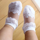 Cute Lace Flower Mesh Summer Newborn Baby Socks Cotton Baby Girl Socks See Through Anti Slip Socks Calcetines Skarpetki Sokke